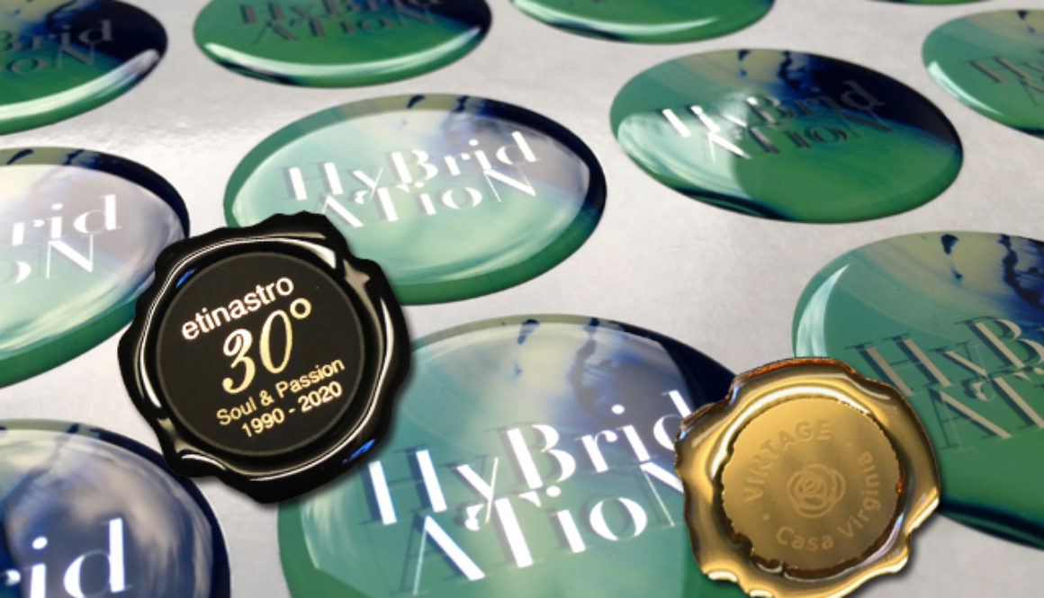 Etichette resinate 3D, lenticolari